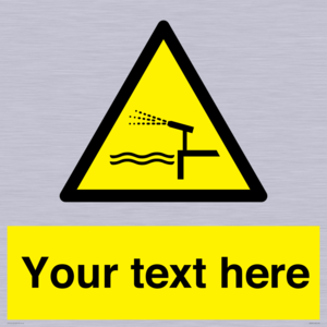 Custom warning water cannon